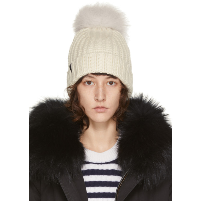 Mackage Off-white Doris Knit Beanie 