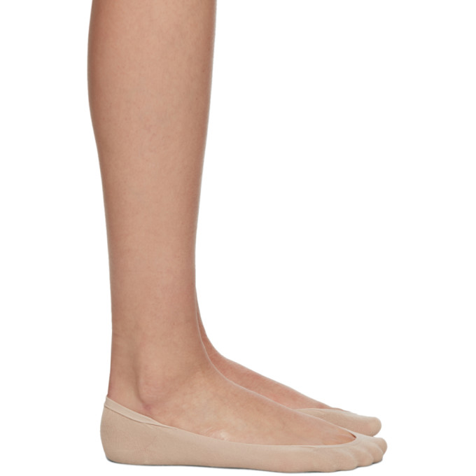 Wolford Beige Cotton 40 Footsies Socks 202017F07602801