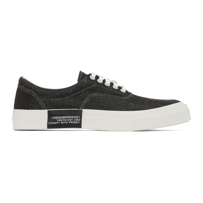 NEIGHBORHOOD NEIGHBORHOOD BLACK DECK-D SNEAKERS