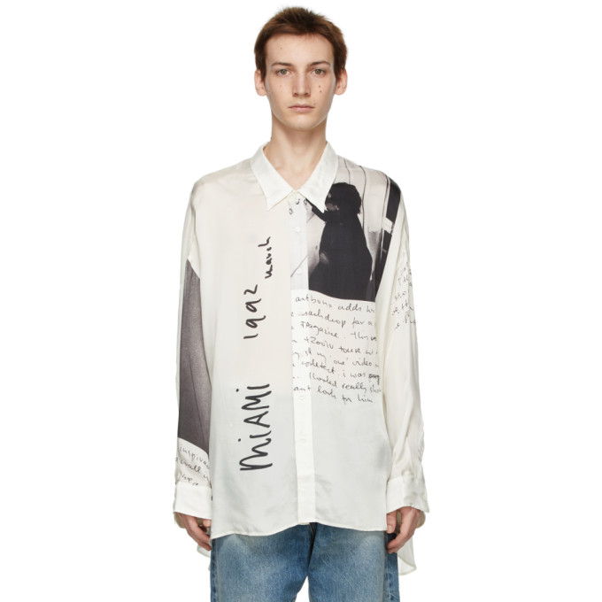 R13 Off-White Anton Corbijn Edition U2 Miami Drop Neck Shirt