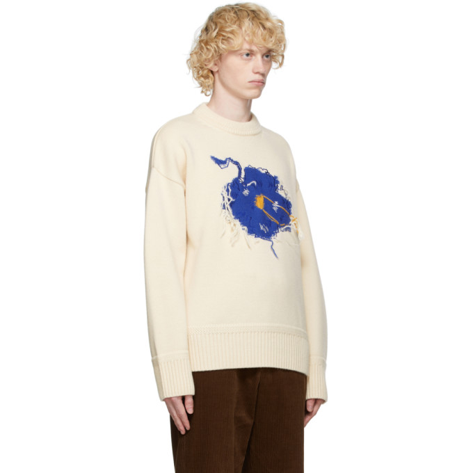 ADER ERROR ADER ERROR OFF-WHITE BLUESSOM SWEATER