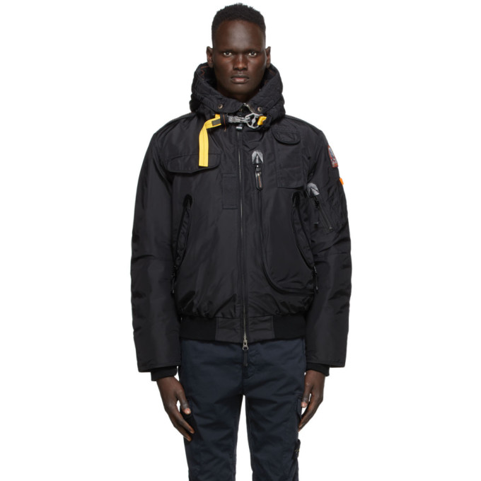 PARAJUMPERS Black Down Gobi Base Bomber Jacket