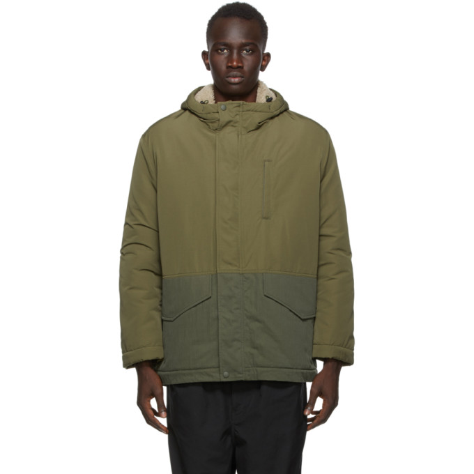 Comme des Garcons Homme Comme des Garcons Homme Khaki Cotton and Nylon Jacket