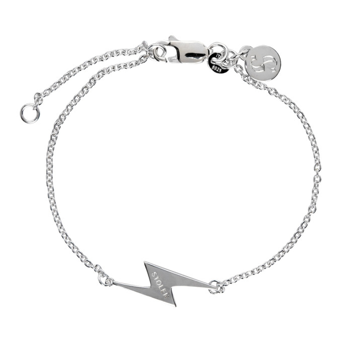 STOLEN GIRLFRIENDS CLUB STOLEN GIRLFRIENDS CLUB SSENSE EXCLUSIVE SILVER SHOCKER BRACELET