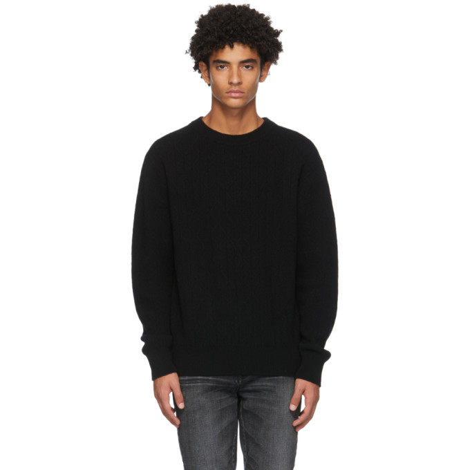 Click to view more detailed imagery on our partner's website Moussy Vintage Black Mvm Overlap Sweater In 020 Blk