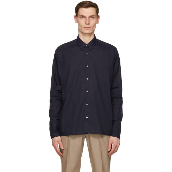 Boss Navy Relaxed-Fit Modena 2 Shirt