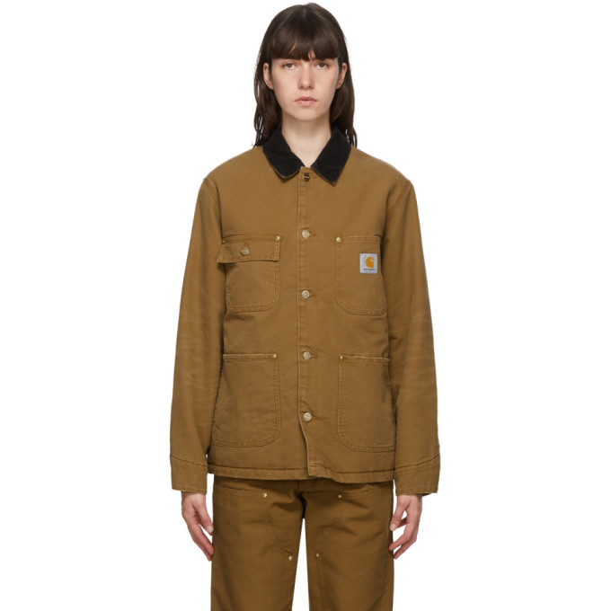 Carhartt Work In Progress Carhartt Work In Progress Brown OG Chore Coat