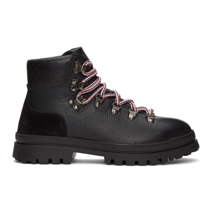 Moncler Black Trekset Ankle Boots
