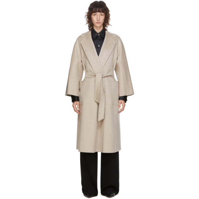 Max Mara Beige Cashmere Labbro Icon Coat 202118F05900802