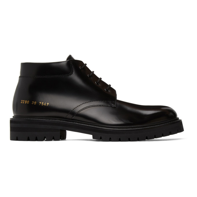 Common Projects Black Combat Derbys