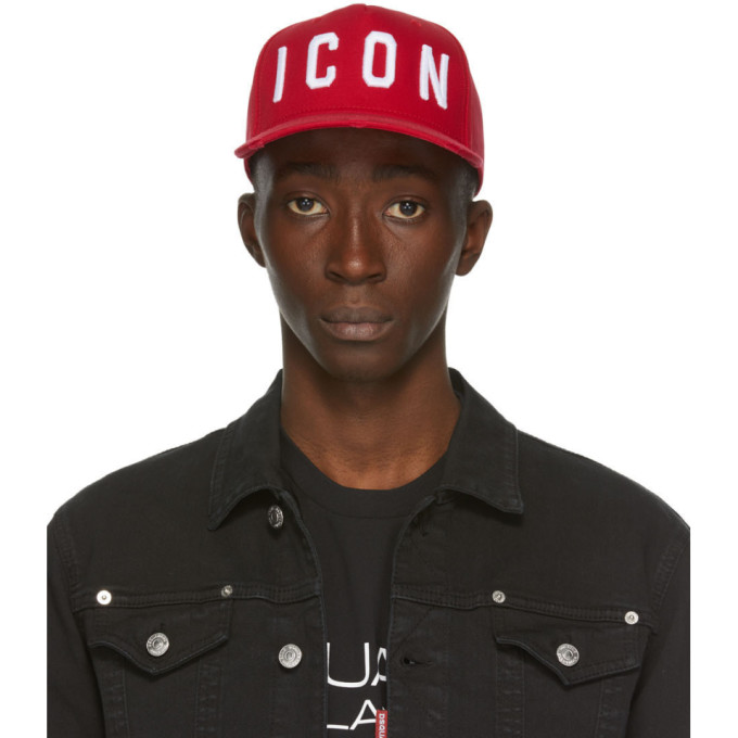 Dsquared2 Red and White Icon Baseball 