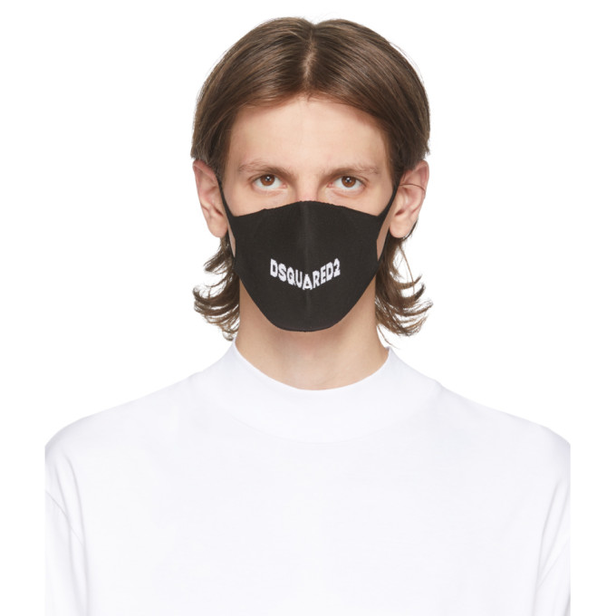 Dsquared2 SSENSE Exclusive Three-Pack Black Masks