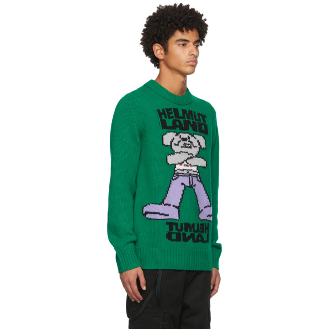 HELMUT LANG HELMUT LANG GREEN HELMUT LAND SWEATER