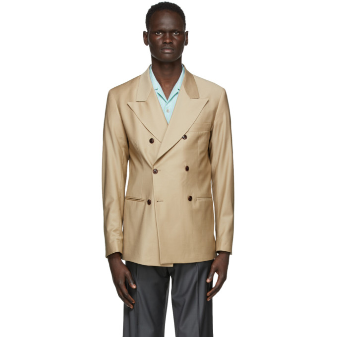 Martin Asbjorn Beige Wool Ken Blazer