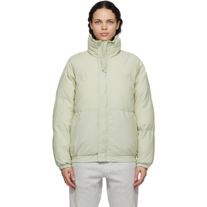 Essentials Green Nylon Puffer Jacket