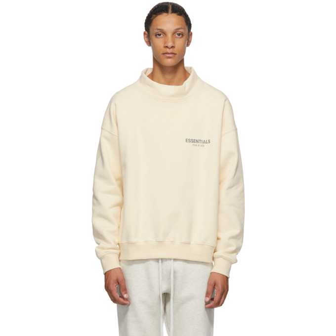 mock neck off white