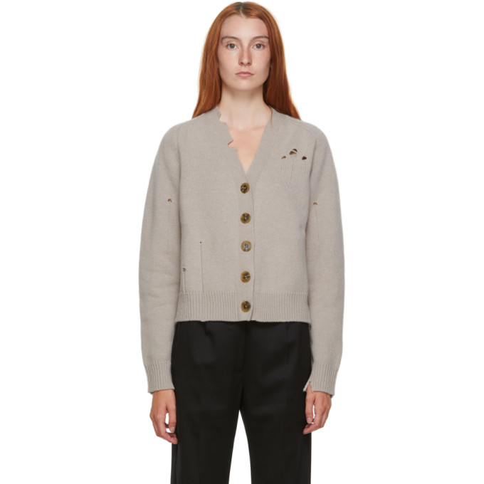 maison margiela distressed cardigan