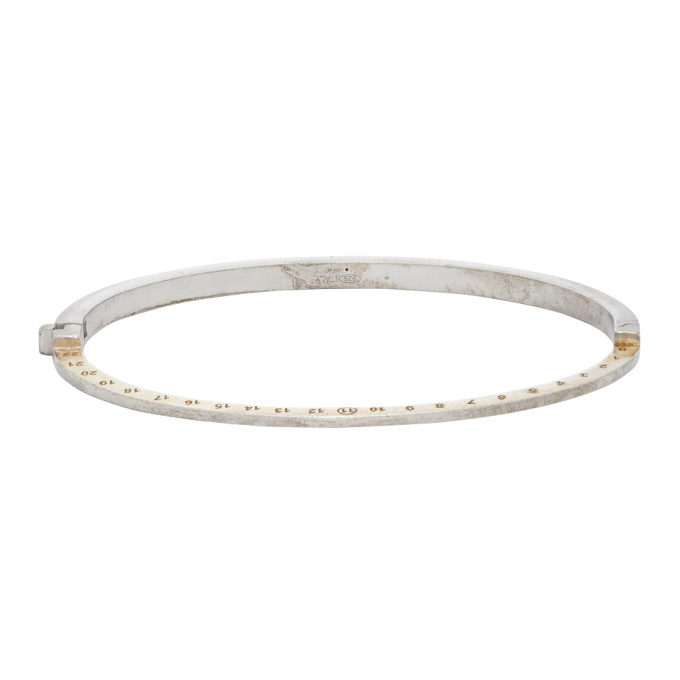 MAISON MARGIELA MAISON MARGIELA SILVER AND GOLD NUMBER BRACELET