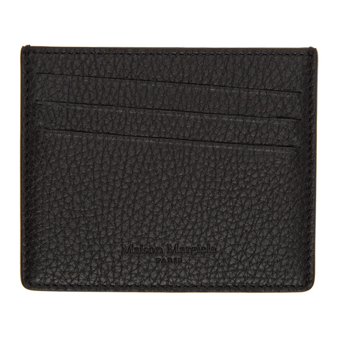 Maison Margiela Black Leather Card Holder