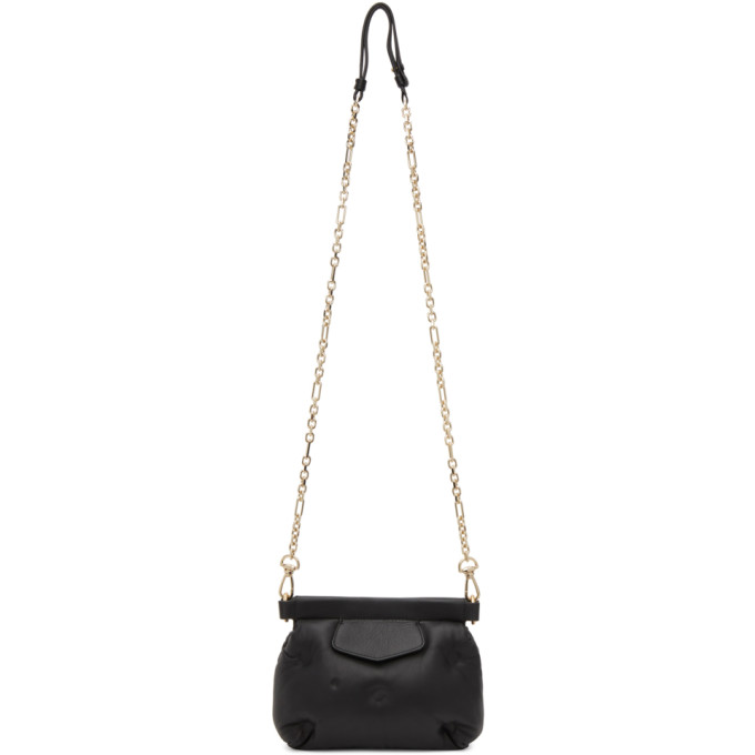 MAISON MARGIELA MAISON MARGIELA BLACK MINI GLAM SLAM MESSENGER BAG