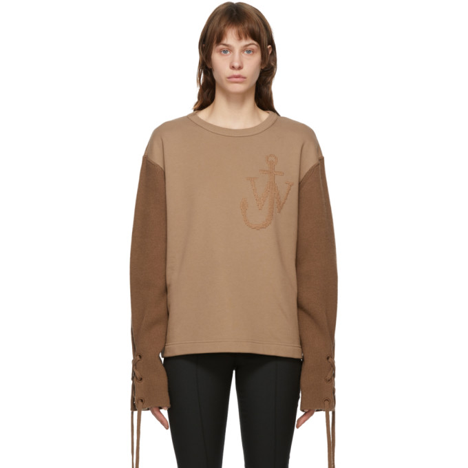 Moncler Genius 1 Moncler JW Anderson Tan Logo Sweater