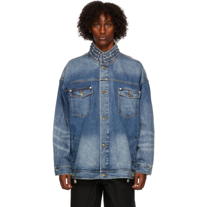 Click to view more detailed imagery on our partner's website Sankuanz Blue Denim Hardware Jacket