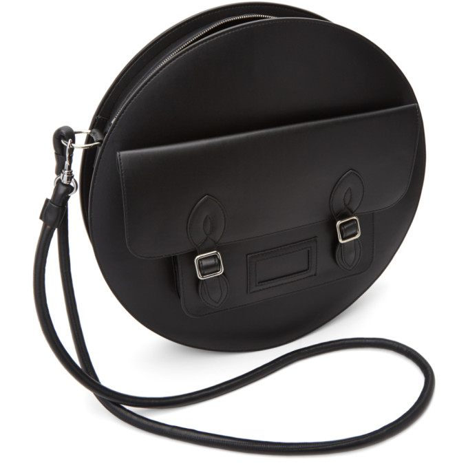 MM6 MAISON MARGIELA BLACK CIRCLE SHOULDER BAG