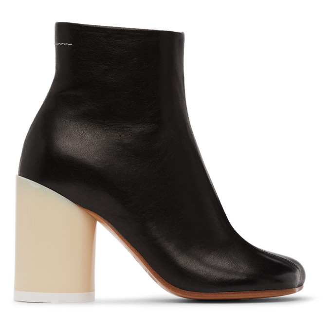 MM6 Maison Margiela Black Ankle Boots