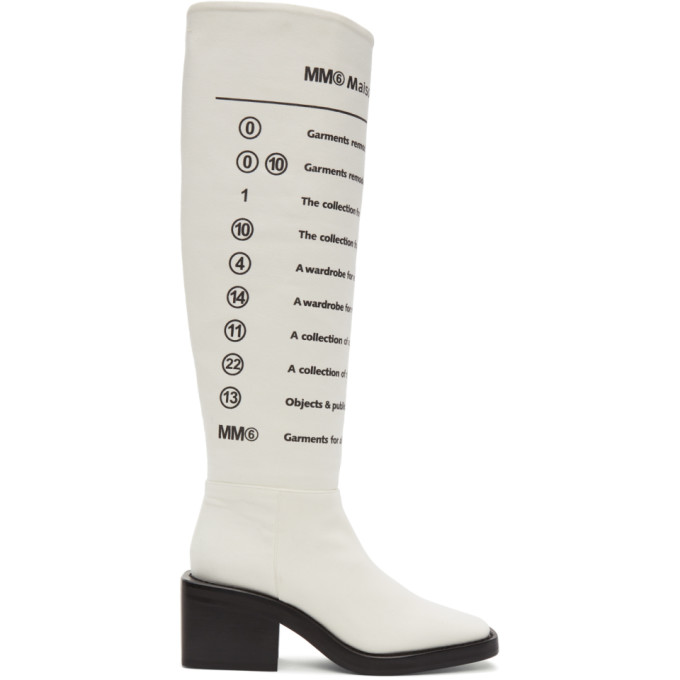 maison margiela knee high boots