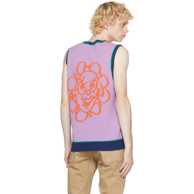 MARC JACOBS MARC JACOBS ORANGE AND PURPLE HEAVEN BY MARC JACOBS CRAZY DAISY VEST