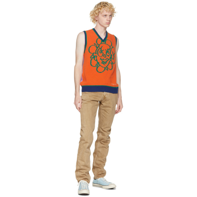 MARC JACOBS MARC JACOBS ORANGE AND PURPLE HEAVEN BY MARC JACOBS CRAZY DAISY VEST