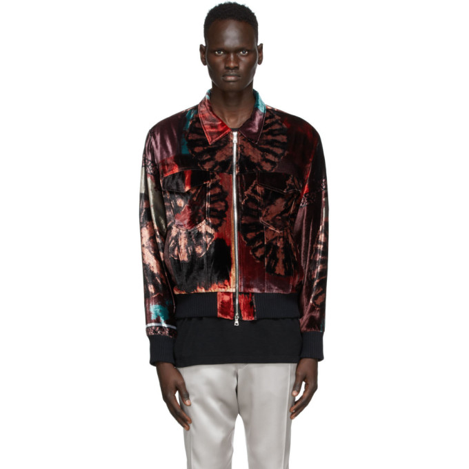 Nahmias Nahmias Multicolor Silk Velvet Smoker Jacket