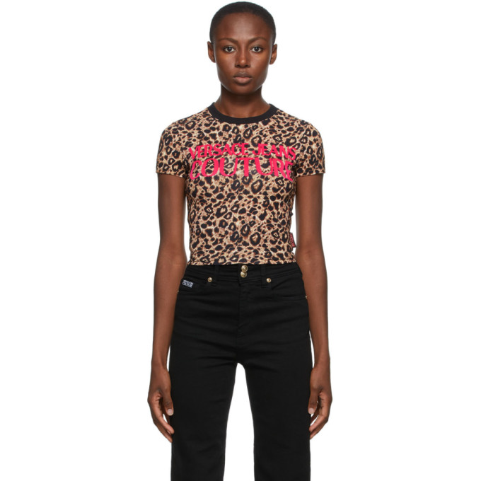 versace leopard t shirt