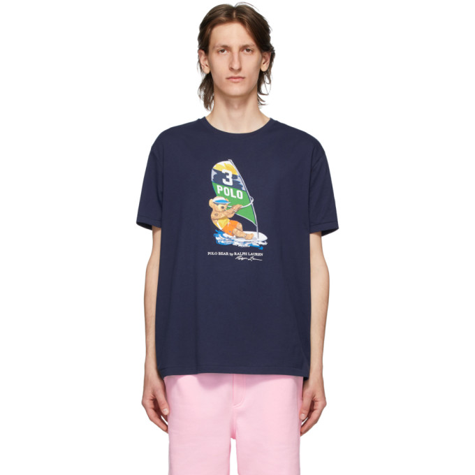 POLO RALPH LAUREN POLO RALPH LAUREN 海军蓝 KITEBOARDER BEAR T 恤