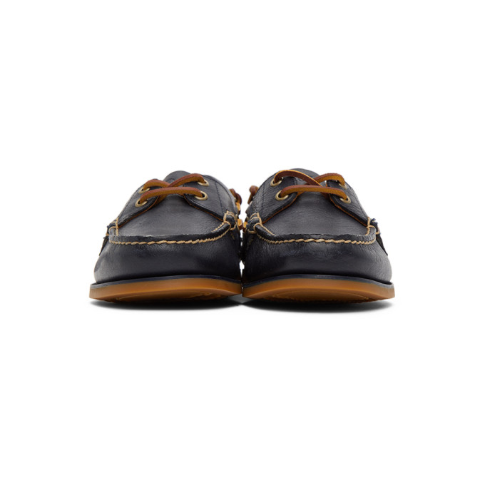 POLO RALPH LAUREN NAVY MERTON BOAT SHOE LOAFERS