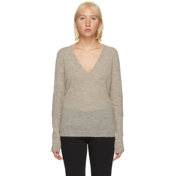 alpaca v neck sweater