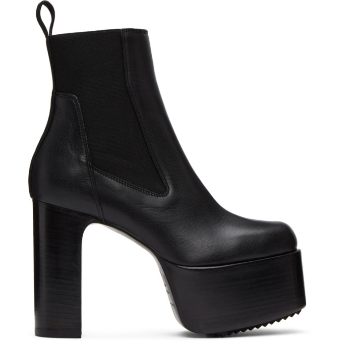 Rick Owens Black Kiss 65 Ankle Boots