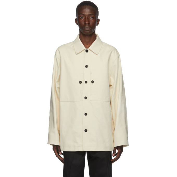 Jil Sander Jil Sander Off-White Pique Structured Jacket