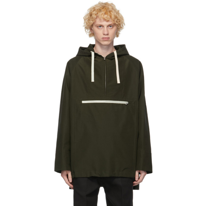 Jil Sander Jil Sander Khaki Hooded Anorak