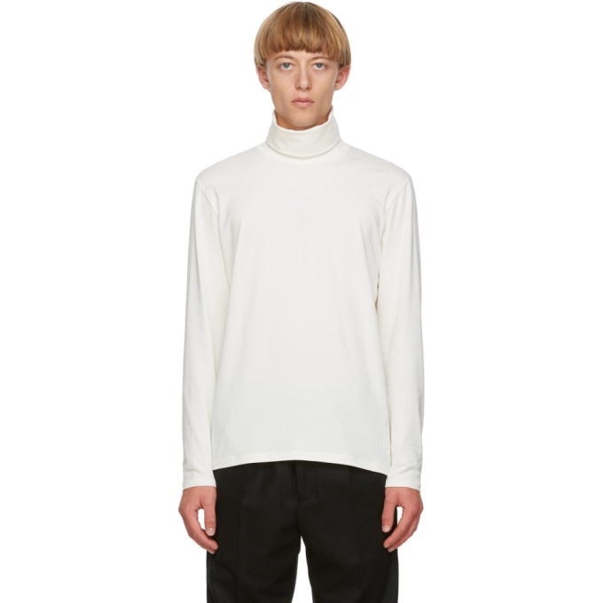 JIL SANDER Off-White Jersey Turtleneck