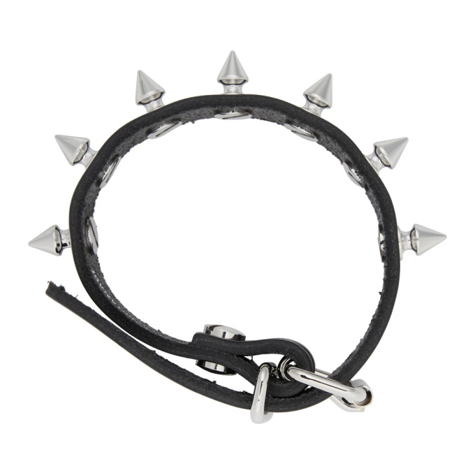 JUNYA WATANABE JUNYA WATANABE BLACK LEATHER STUD BRACELET