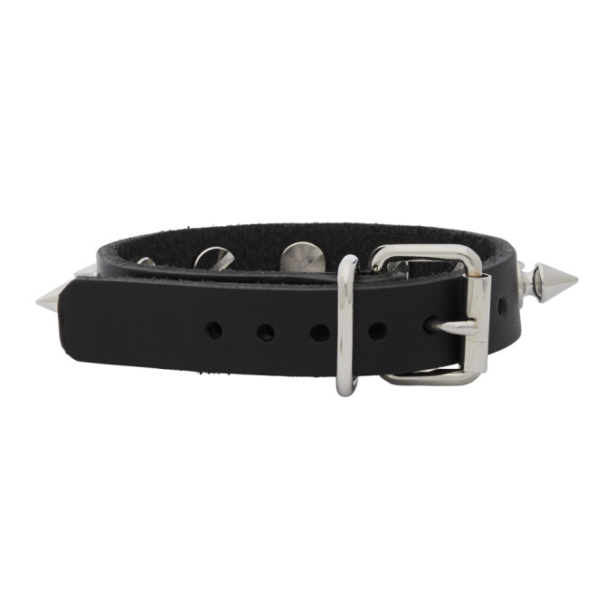 JUNYA WATANABE JUNYA WATANABE BLACK LEATHER STUD BRACELET