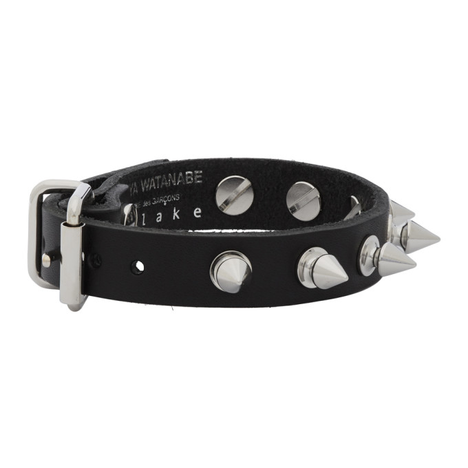 JUNYA WATANABE JUNYA WATANABE BLACK LEATHER STUD BRACELET