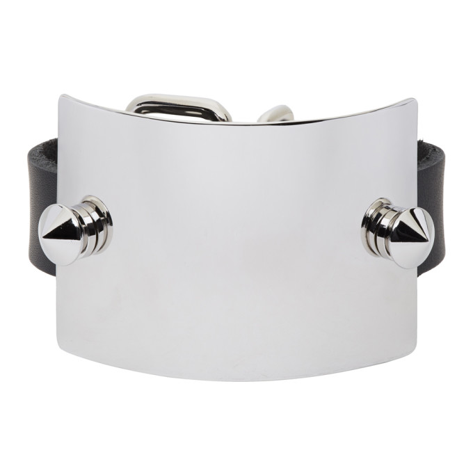 JUNYA WATANABE JUNYA WATANABE BLACK LEATHER THICK BRACELET