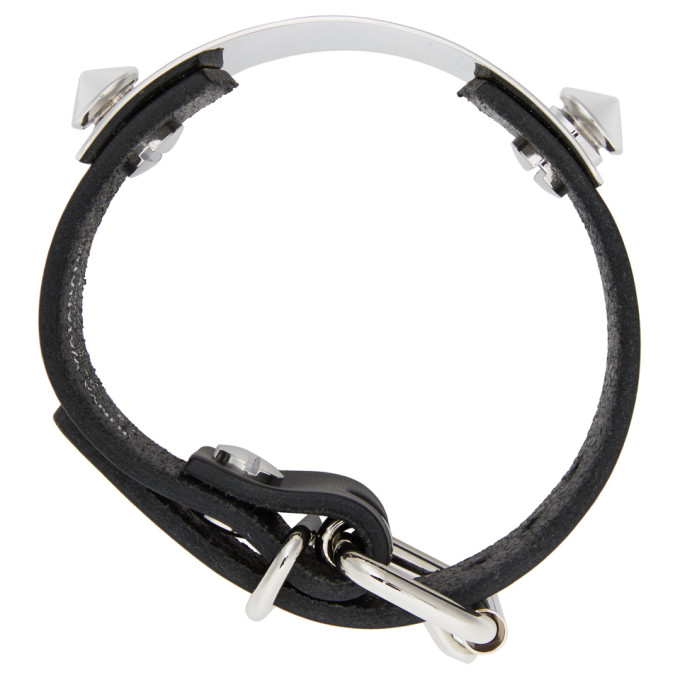 JUNYA WATANABE JUNYA WATANABE BLACK LEATHER THICK BRACELET