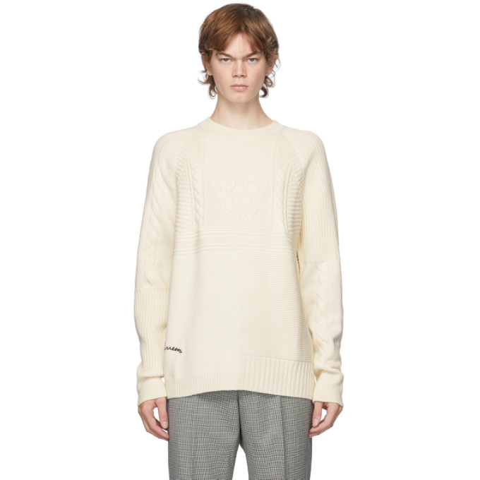 Alexander McQueen Off-White Punk Crewneck Sweater