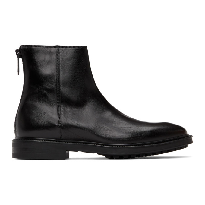 Paul Smith Black Leather Oscar Boots