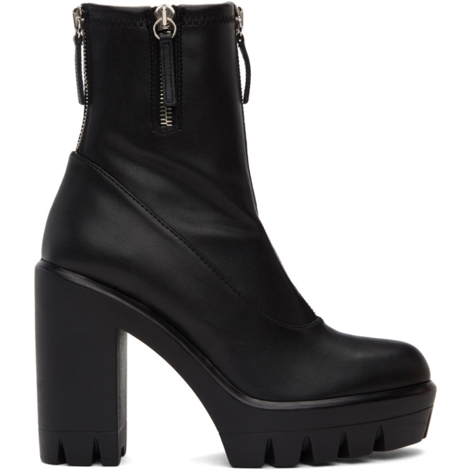 Giuseppe Zanotti Black Blaze Stretch Heeled Boots