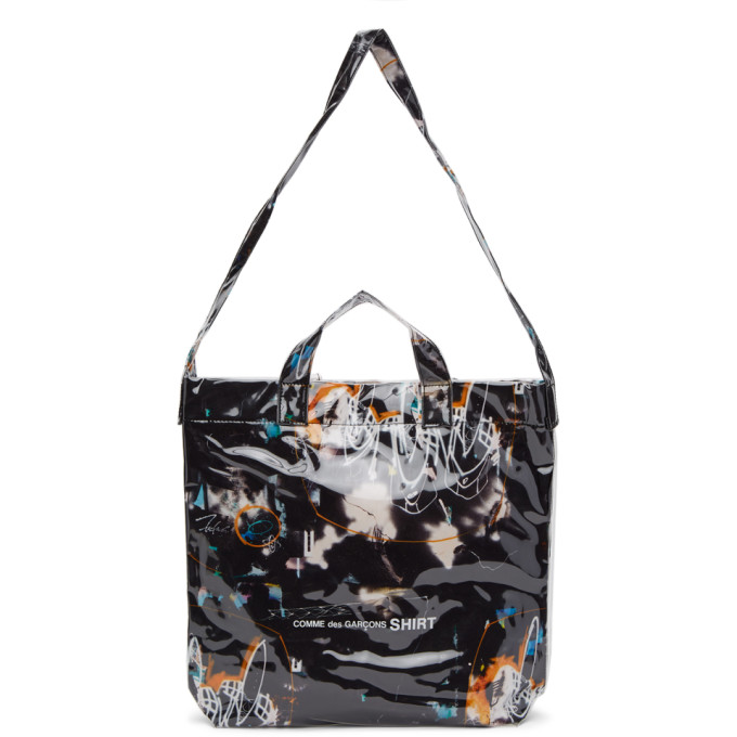 COMME DES GARÇONS SHIRT COMME DES GARCONS SHIRT BLACK SMALL FUTURA EDITION TOTE