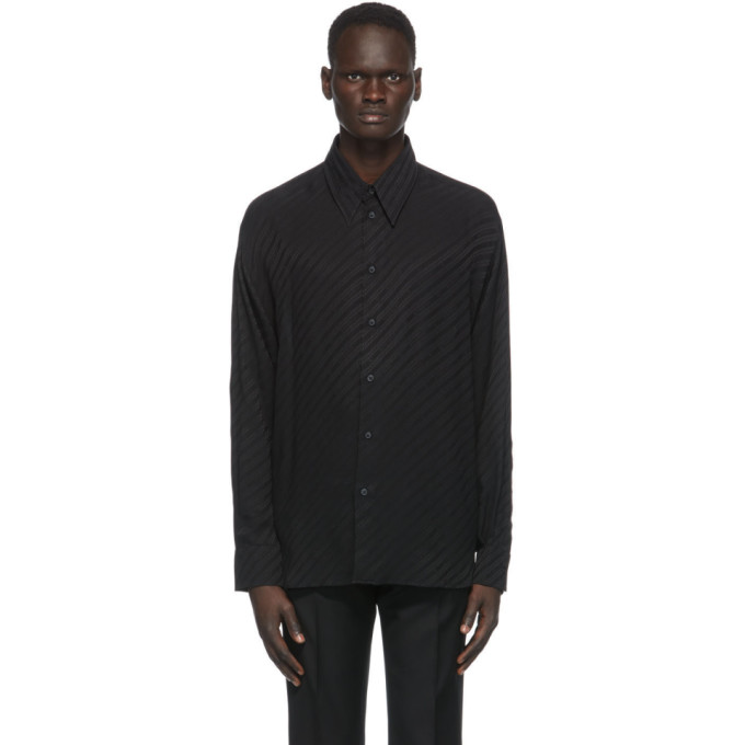 Givenchy Black Silk Loose Fit Shirt